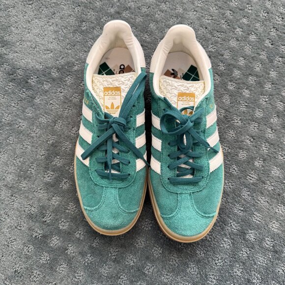 Adidas Originals Gazelle Bold Sneakers – Green, Size 9 - Picture 4 of 6